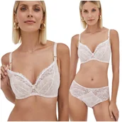 Biustonosze - Biustonosz Alles MAMA SIA U do karmienia biały/beż 75G - miniaturka - grafika 1