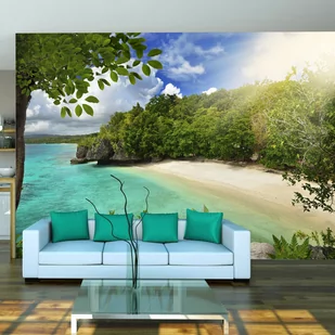 Fototapeta samoprzylepna - Słoneczna plaża (rozmiar 98x70) - Fototapety - miniaturka - grafika 1