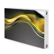 Dekoracje domu - Mata ozdobna na kaloryfer Abstrakcja żółta 90x60, Bluedecor - miniaturka - grafika 1