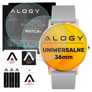 2x Szkło hartowane Alogy na ekran 9H do Universal 36mm Diameter - Akcesoria do smartwatchy - miniaturka - grafika 1