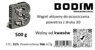 Filamenty i akcesoria do drukarek 3D - Węgiel aktywny do oczyszczania powietrza z druku 3D / BODIM - miniaturka - grafika 1