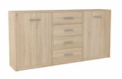 Komody - Skandynawska komoda do salonu dąb sonoma - Cermesa 4X - miniaturka - grafika 1