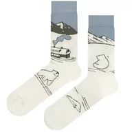 Skarpetki męskie - Skarpety zimowe z niedżwiedziem / misiem EM 13 - EM Men's Accessories - miniaturka - grafika 1