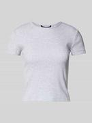 Koszulki i topy damskie - T-shirt z prążkowaniem model ‘CHLOE’ - miniaturka - grafika 1