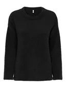 Swetry damskie - ONLY Sweter w kolorze czarnym - miniaturka - grafika 1