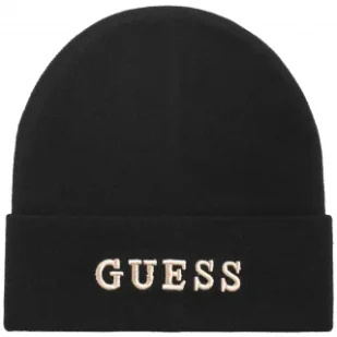 Czapka Beanie AW5189 POL01 Black (GU661-a) Guess - Czapki damskie - miniaturka - grafika 1