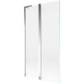 Parawany nawannowe - Mexen Mist L parawan nawannowy 2-skrzydłowy 100 x 150 cm, transparent, chrom - 8A9L-100-011-01-00 - miniaturka - grafika 1