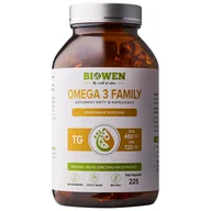 Serce i układ krążenia - Biowen Omega 3 TG Family, 225 kapsułek - miniaturka - grafika 1