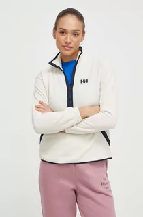 Bluzy damskie - Helly Hansen bluza sportowa Rig kolor beżowy wzorzysta 54082 - grafika 1