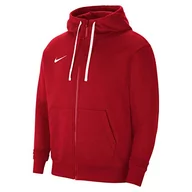 Bluzy męskie - Nike CW6887 M NK FLC PARK20 FZ bluza męska University Red/White/White 2XL - miniaturka - grafika 1