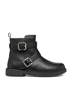 Buty dla dziewczynek - Geox Kozaki Jr Eclair J469QX 000BU C9999 S Czarny - miniaturka - grafika 1