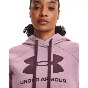 Bluza damska Under Armour Rival Fleece Logo Hoodie - Bluzy sportowe damskie - miniaturka - grafika 3