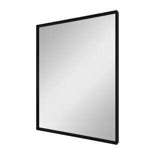 Lustro łazienkowe prostokątne 50x60 cm Dubiel Vitrum One w ramie czarny szczotkowany - Lustra - miniaturka - grafika 1