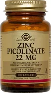 Suplementy naturalne - Suplement diety Solgar Cynk Pikolinian 22 mg 100 t (33984037250) - miniaturka - grafika 1
