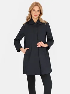 JEDNORZĘDOWY PŁASZCZ DAMSKI PRZEJŚCIOWY Z KOŁNIERZYKIEM - Płaszcze damskie - miniaturka - grafika 1