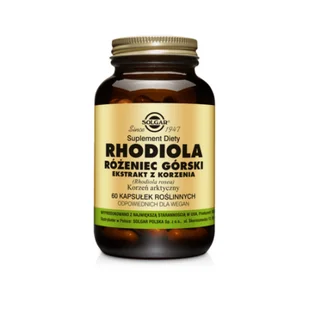 Solgar Rhodiola Różeniec Górski ekstrakt z korzenia 60kaps - Suplementy naturalne - miniaturka - grafika 1