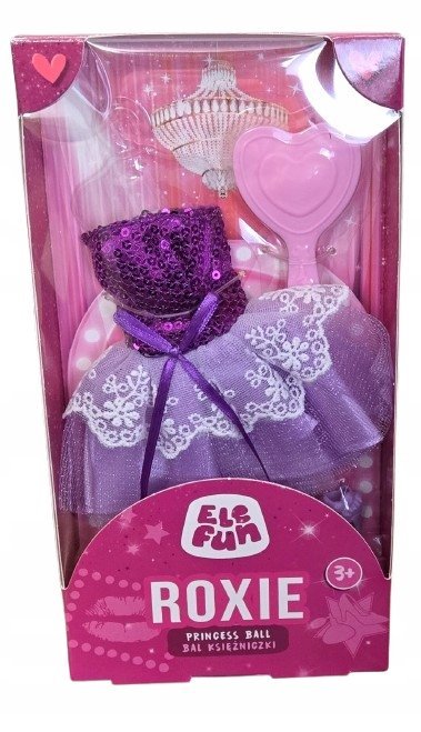 Elefun Roxie Princess Ball Bal księżniczki Ubranko fioletowe ”2”