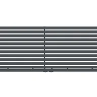 Ogrodzenia - Polbram Brama przesuwna teleskopowa Tinos 4x1,58 m prawa antracytowa - miniaturka - grafika 1
