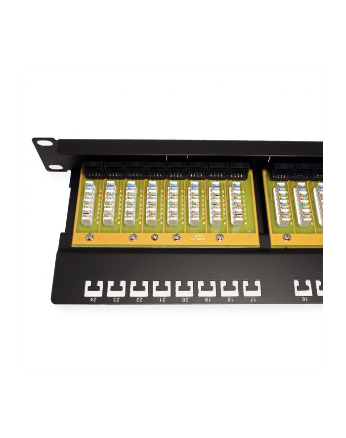 VALUE Panel krosowy Patch Panel 19'' Kat.6 24xRJ-45 UTP czarn