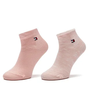 Zestaw 2 par wysokich skarpet dziecięcych Tommy Hilfiger 701229880 Różowy - Skarpetki dla dzieci - miniaturka - grafika 1