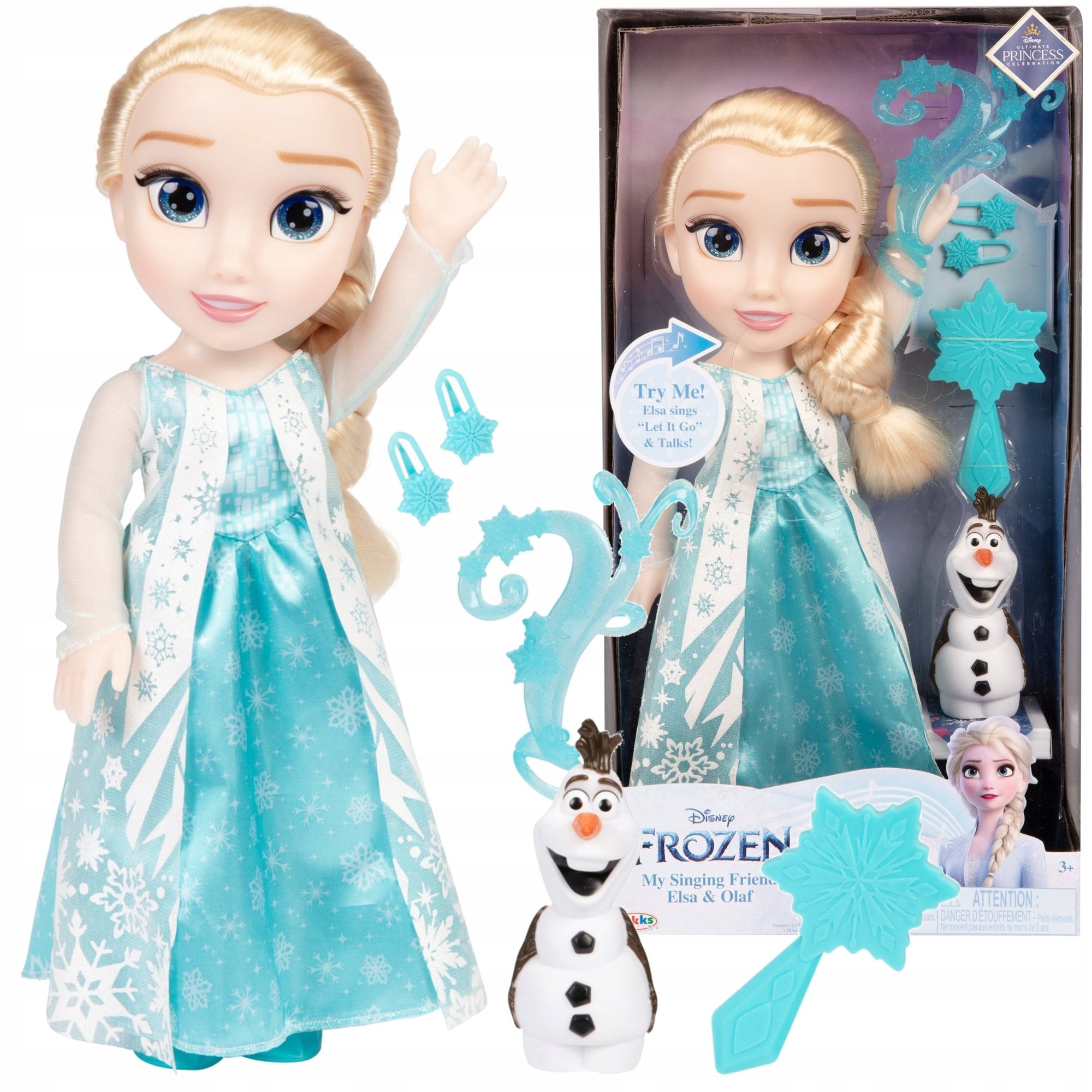 Śpiewająca Lalka Disney Princess Księżniczka Elsa Kraina Lodu Frozen Lalka