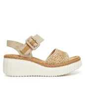 Sandały damskie - Sandały Rieker 69176-62 Beżowy - miniaturka - grafika 1