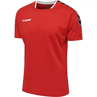 Koszulki męskie - Hummel HmlAuthentic Poly Jersey koszulka męska S/S czerwony czerwony (True Red) XX-L 5700495718750 - grafika 1