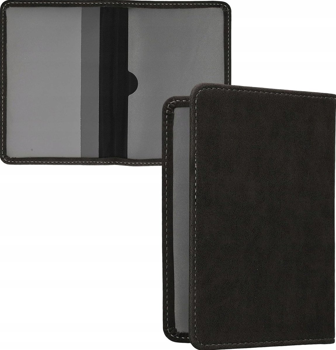 ETUI NA DOKUMENTY 12X175CM 92X13CM KARTY ZAMSZOWE CZARNE OCHRONNE LEKKIE