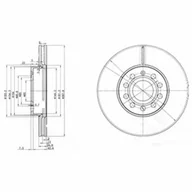 Tarcze hamulcowe - Tarcza hamulcowa DELPHI BG3833C - miniaturka - grafika 1
