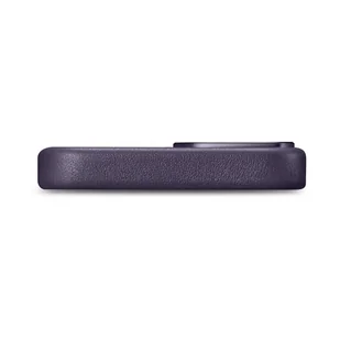 iCarer Case Leather pokrowiec etui z naturalnej skóry do iPhone 14 Plus ciemnofioletowy (kompatybilne z MagSafe) - Etui i futerały do telefonów - miniaturka - grafika 5