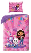 Pościel dla dzieci - Pościel dziecięca Koci Domek Gabi 140 x 200 cm Halantex Mikrofibra - miniaturka - grafika 1