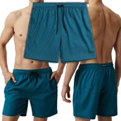 Kąpielówki męskie - Kąpielówki Męskie Szybkoschnące Boardshorty Plażowe Kąpielowe ATLANTIC - L - miniaturka - grafika 1