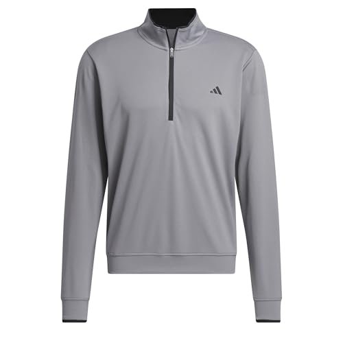 adidas Lekki top z zamkiem do połowy, poliester z recyklingu, niebieski