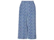 Spodnie sportowe damskie - esmara® Spodnie damskie z wiskozy, wide leg (42, Niebieski/ biały) - miniaturka - grafika 1