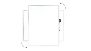 OUTLET Tablica suchościeralna magnetyczna biała 40x30 cm w aluminiowej ramie - Biuro i firma OUTLET - miniaturka - grafika 1