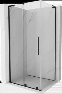 Mexen Velar L kabina prysznicowa rozsuwana 90x75 cm, transparent, czarna - 871-090-075-03-70 - Kabiny prysznicowe - miniaturka - grafika 1