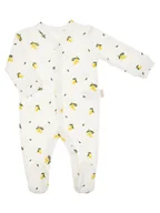 Pajacyki dla niemowląt - Dziewczęcy pajac kremowy w cytrynki Nicol,r.74 - miniaturka - grafika 1