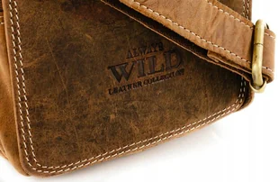 Saszetka męska z naturalnej skóry Wild 250591-MH - Torby męskie - miniaturka - grafika 5