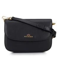 Torebki damskie - Damska crossbody ze skóry naturalnej czarna - miniaturka - grafika 1