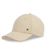 Czapki męskie - Czapka z daszkiem Tommy Hilfiger Th Corp Flannel 6 Panel Cap AM0AM13164 Beżowy - miniaturka - grafika 1