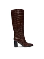 Kozaki damskie - Guess Kozaki FLFPER LEP11 Brązowy - miniaturka - grafika 1