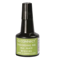 Scrapbooking - Tusz do pieczątek q-connect 28ml, czarny - miniaturka - grafika 1