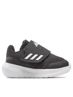 Buty dla dziewczynek - adidas Sneakersy Runfalcon 3.0 Sport Running Hook-and-Loop Shoes HP5863 Czarny - miniaturka - grafika 1