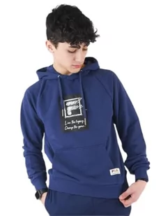 Fila Męska bluza Telc Raglan z kapturem, Średniowieczny niebieski, M - Bluzy męskie - miniaturka - grafika 1