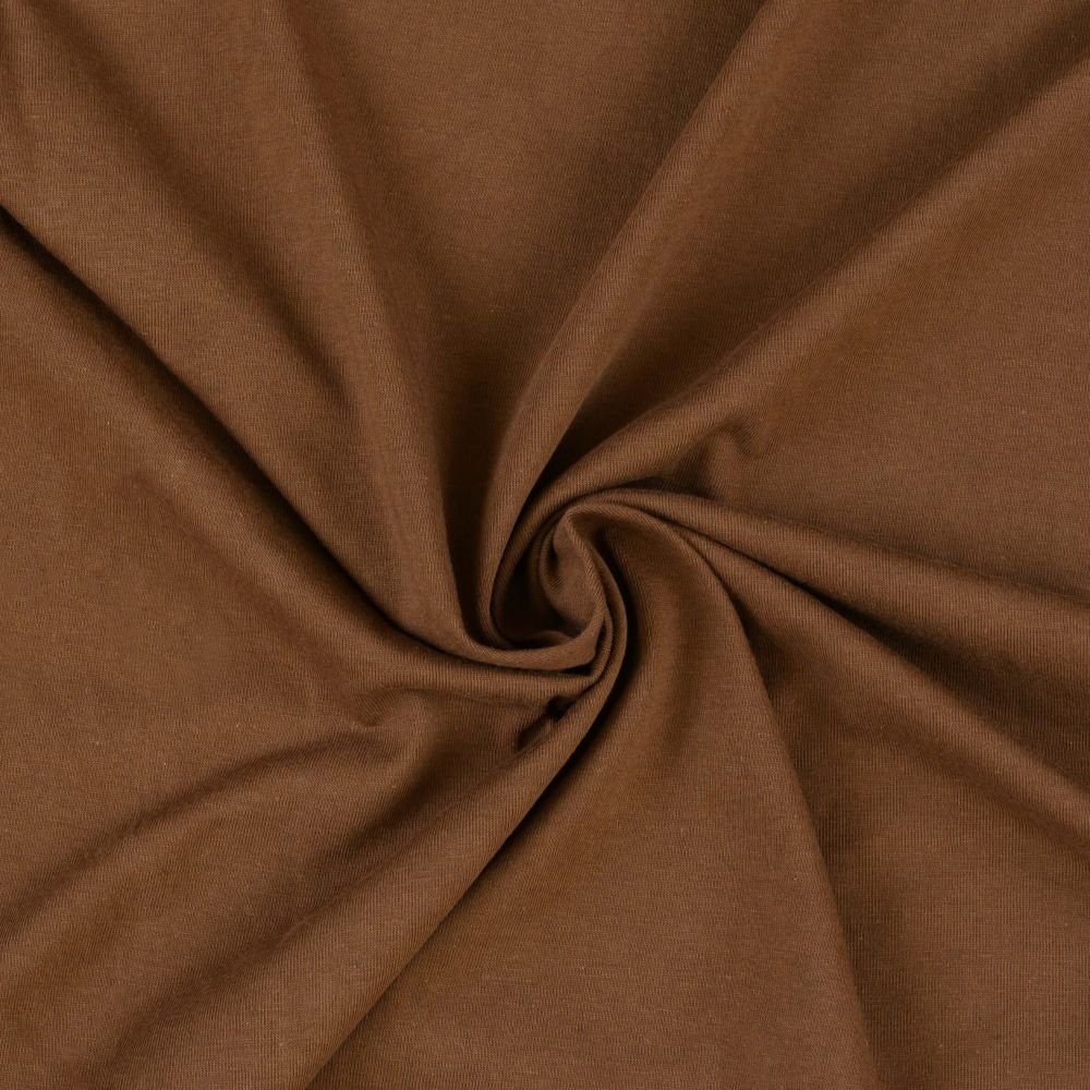 Prześcieradło Jersey na podwójne łóżko 200x200cm ciemnobrązowe