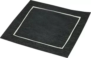 Serwetka Z Lamówką, 40X40, Szara Gładka, Oi-01 - Obrusy i serwetki - miniaturka - grafika 1