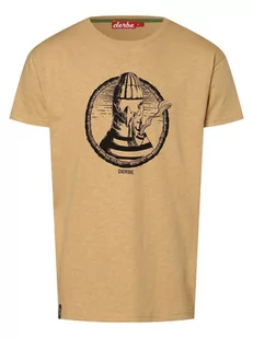 Derbe - T-shirt męski, beżowy|brązowy - Koszulki męskie - miniaturka - grafika 1
