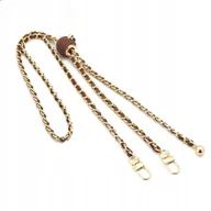 Pozostałe akcesoria do telefonów - Łańcuch / Smycz z uchwytem GLAMOUR wszystkie modele max 80mm szer. BRĄZOWY - miniaturka - grafika 1