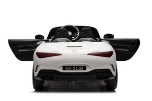 Auto Na Akumulator Mercedes AMG SL63 Biały - Pojazdy elektryczne dla dzieci - miniaturka - grafika 4