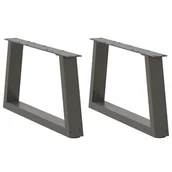 Zawiasy, okucia i inne akcesoria - Nogi do stolika kawowego w kształcie litery V 2 szt. Antracyt 50x(30-31,3) cm Stal vidaXL - miniaturka - grafika 1